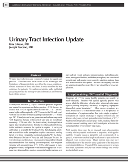 Urinary Tract Infection Update - American Association of Physician