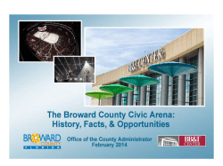 Broward County Presentation to Commissioners &ndash; February 18, 2014