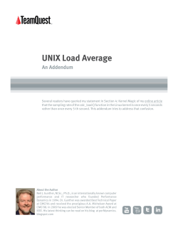UNIX Load Average - An Addendum