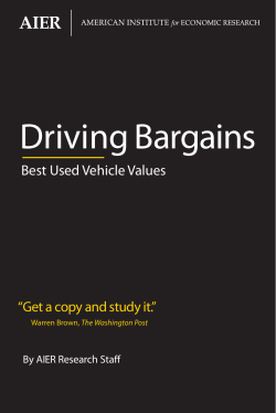 Driving Bargains - American Institute for Economic Research