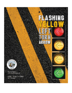 How to use a flashing yellow left