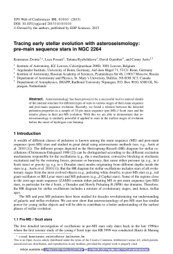 pre-main sequence stars in NGC 2264