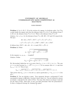 Solutions - University of Michigan