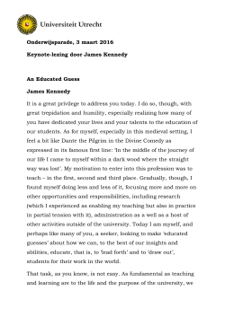 Onderwijsparade, 3 maart 2016 Keynote