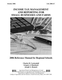 income tax management and reporting for small