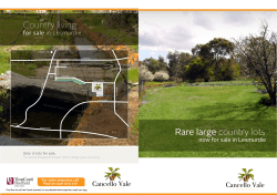 Rare large country lots Country living