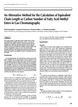 An Alternative Method for the Calculation of Equivalent Chain