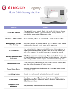 Model C440 Sewing Machine