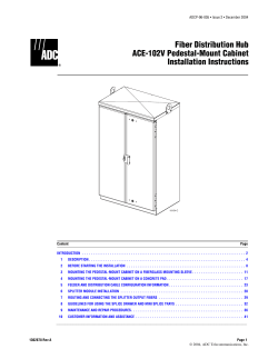 Fiber Distribution Hub ACE-102V Pedestal-Mount