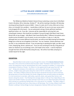 little black creek canoe trip