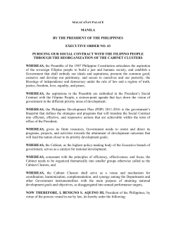 Executive Order No. 43