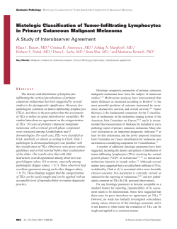 Histologic Classification of Tumor-Infiltrating Lymphocytes in Primary
