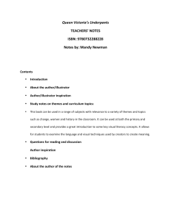 Queen Victoria`s Underpants TEACHERS` NOTES ISBN