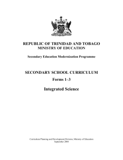 Science - Ministry of Education