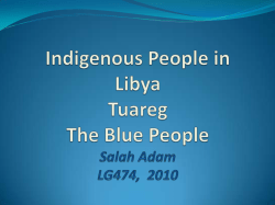 Indigenous People in Libya Tuareg