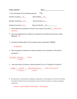 Sn (NH4)3N 16 Ca(OH)2