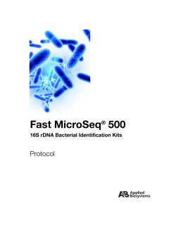 Fast MicroSeq® 500 16S rDNA Bacterial Identification Kits
