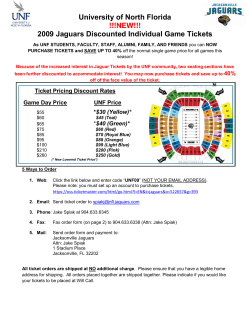 University of North Florida !!!NEW!!! 2009 Jaguars Discounted