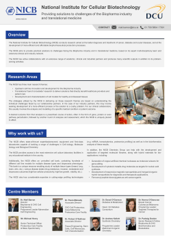 National Institute for Cellular Biotechnology