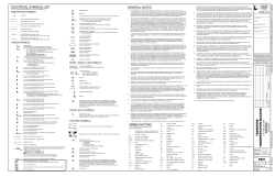 ABBREVIATIONS ELECTRICAL SYMBOLS LIST GENERAL NOTES