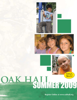 Summer Camp Brochure