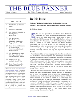 I Really Need... - The Blue Banner in PDF