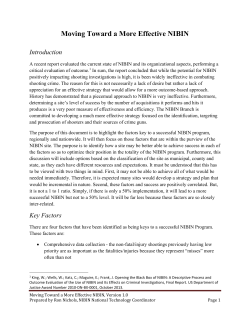 Moving Toward a More Effective NIBIN Introduction