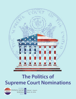 See our entire issue on nominating a Supreme Court justice