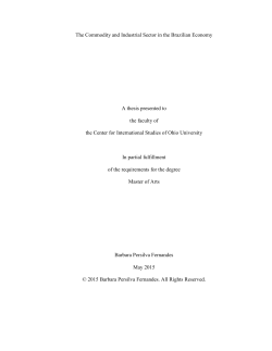 The Commodity and Industrial Sector in the Brazilian Economy A