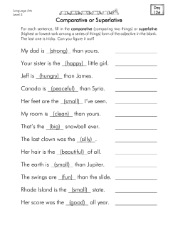 Comparative or Superlative - Easy Peasy All-in