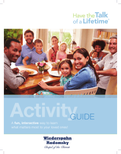 A fun, interactive way to learn what matters most to your loved ones!