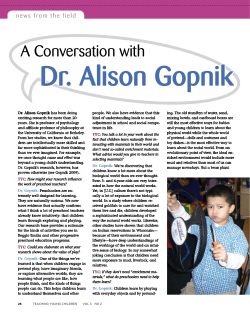 Dr. Alison Gopnik
