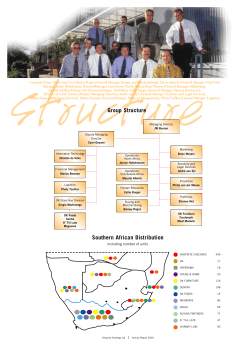 S o u t h e rn African Distribution G roup Stru c t u re