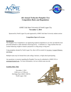 4th Annual Trebuchet Pumpkin Toss Competition Rules and