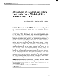 Afforestation of Marginal Agricultural Land in the Lower Mississippi