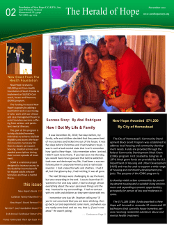 New Hope Newsletter October 2012