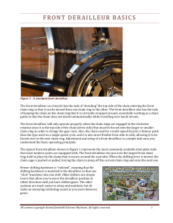 front derailleur basics