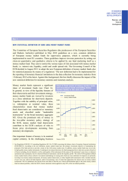 New statistical definition of euro area money market funds