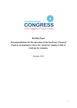 Publication in pdf format - Irish Congress of Trade Unions