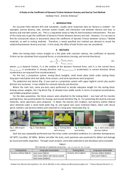 A Study on the Coefficient of Dynamic Friction between