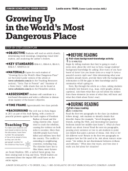 Syria Lesson - Common Sense for Common Core