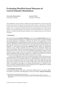 Evaluating wordnet-based measures of lexical semantic relatedness.