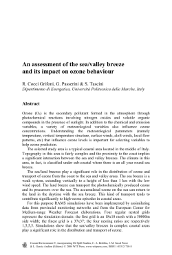 An assessment of the sea/valley breeze and its impact