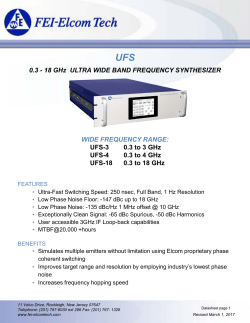 0.3 - 18 GHz ULTRA WIDE BAND FREQUENCY SYNTHESIZER