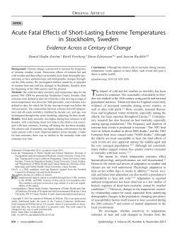 Acute Fatal Effects of Short-Lasting Extreme Temperatures in