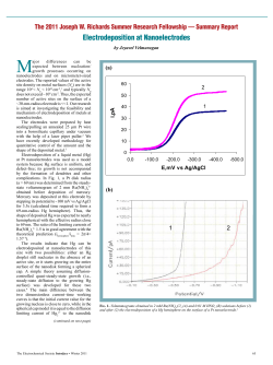 Electrodeposition at Nanoelectrodes