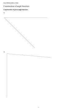 Construction of angle bisectors