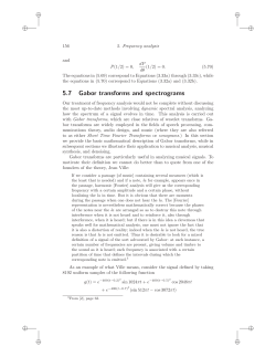 5.7 Gabor transforms and spectrograms