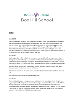 Netball U12 Netball