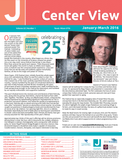 January-March 2016 - Tucson Jewish Community Center
